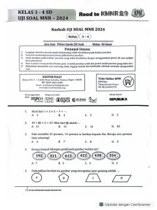 Contoh Uji Soal KMNR Kls 3-4 PDF