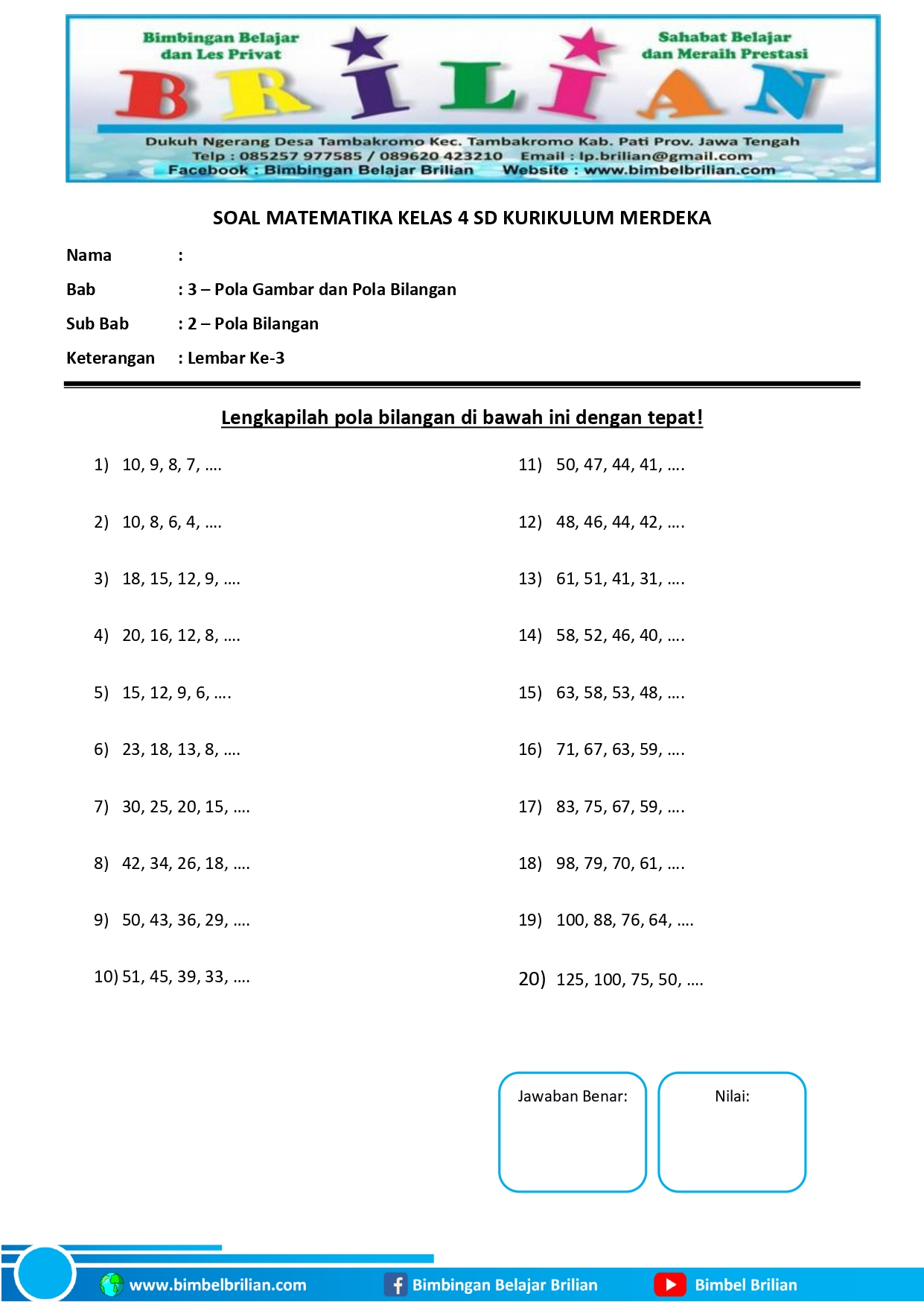 Memahami Soal Matematika Kelas 4 SD Memahami Soal Matematika Kelas 4 SD