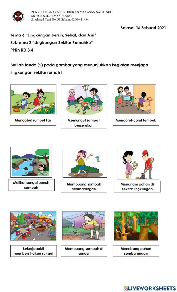 contoh soal kerjasama kelas 4